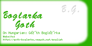 boglarka goth business card